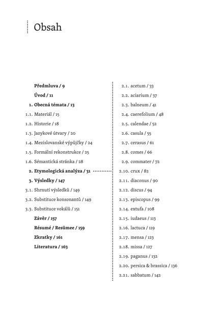 Studie k nejstarším romanismům ve slovanských jazycích ukázka-2