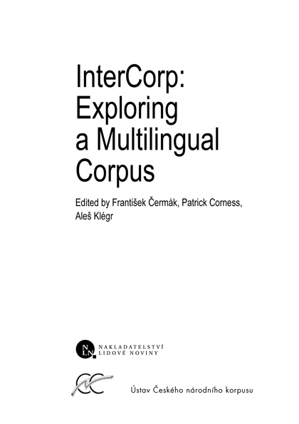 InterCorp: Exploring a Multilingual Corpus ukázka-1