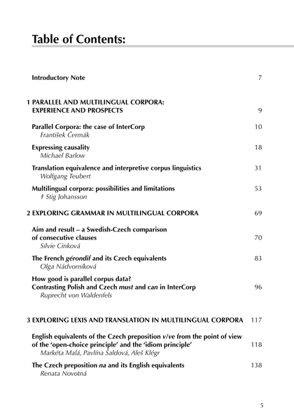 InterCorp: Exploring a Multilingual Corpus ukázka-2